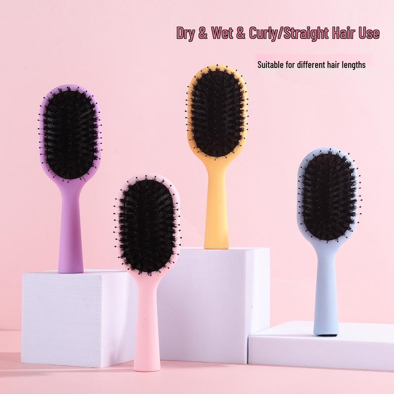 Boar Bristle Massage Hair Comb - Large Smoothing & Styling Cushion for Women 17x5x3 cm рожевий
Boar Bristle Massage Hair Comb - Large Smoothing & Styling Cushion for Women 17x5x3 cm рожевий