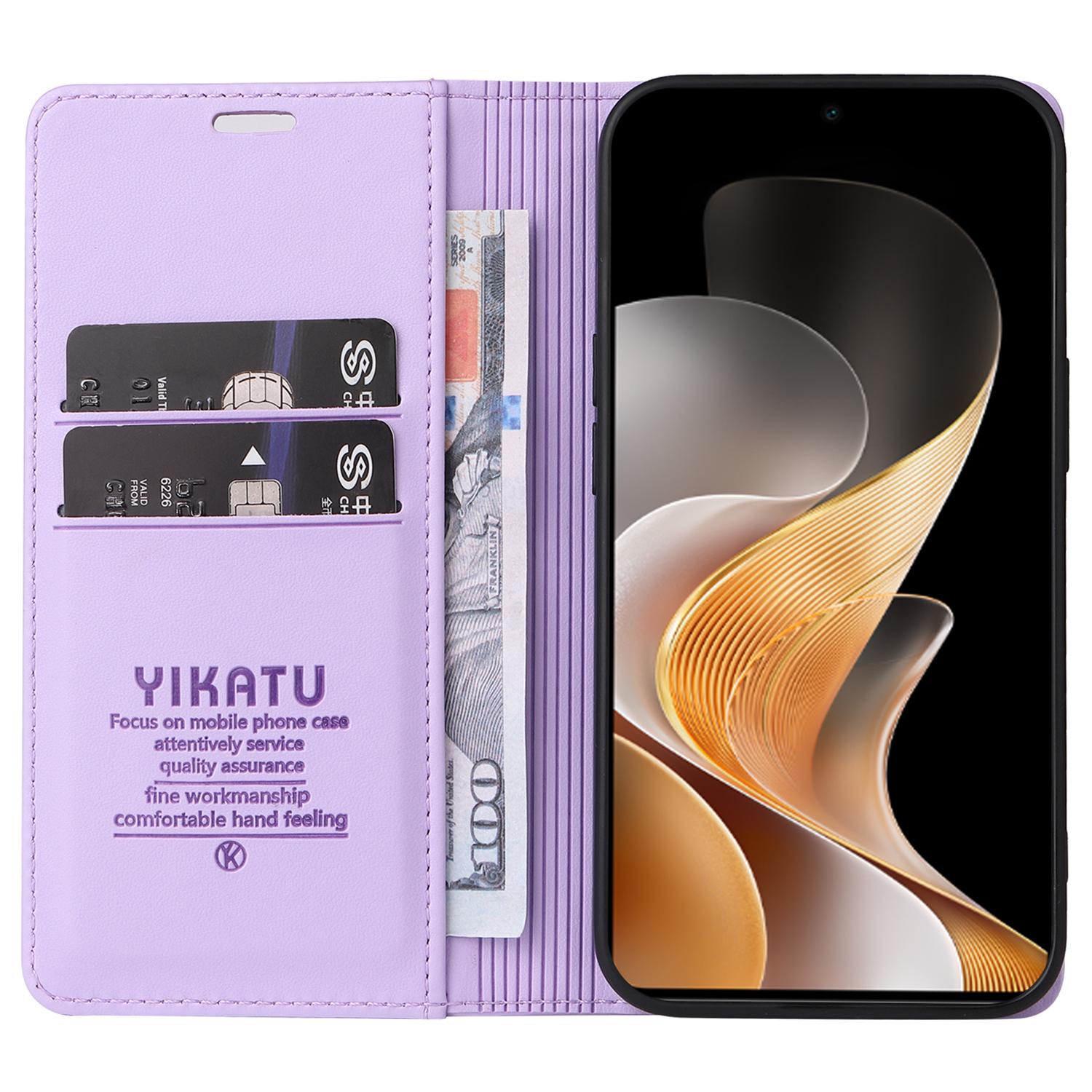 YIKATU YK-001 For vivo S19 5G/V40 5G Case Strong Magnetic Leather Phone Cover Light Purple
YIKATU YK-001 For vivo S19 5G/V40 5G Case Strong Magnetic Leather Phone Cover Light Purple