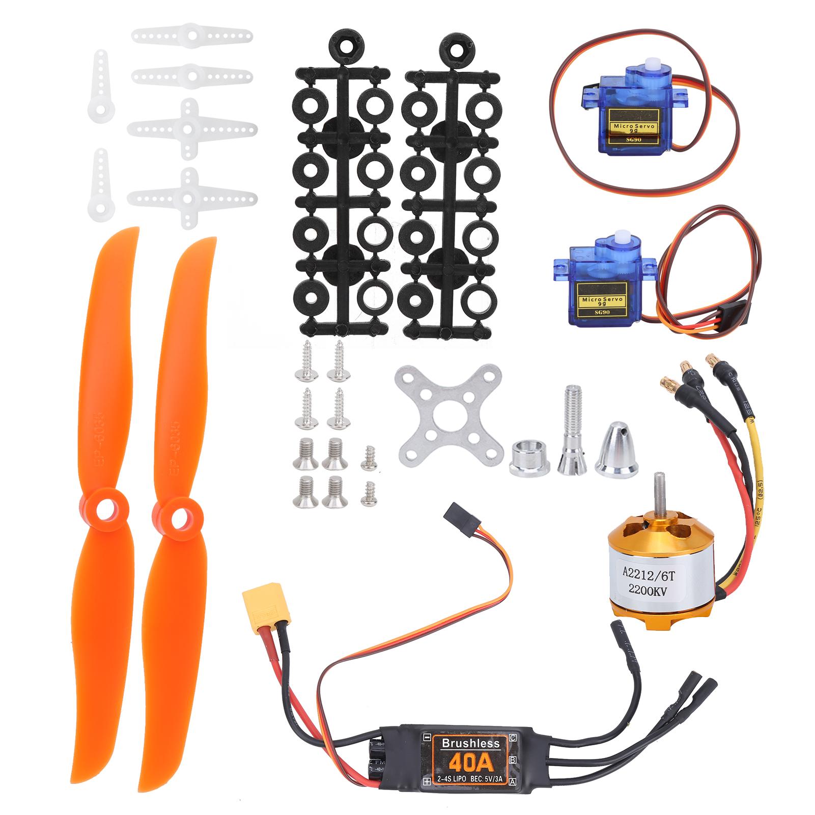 2212 KV2200 Motor 40A XT60T ESC SG90 Servo 6035 Propeller Accessory Kit for RC Aircraft
2212 KV2200 Motor 40A XT60T ESC SG90 Servo 6035 Propeller Accessory Kit for RC Aircraft