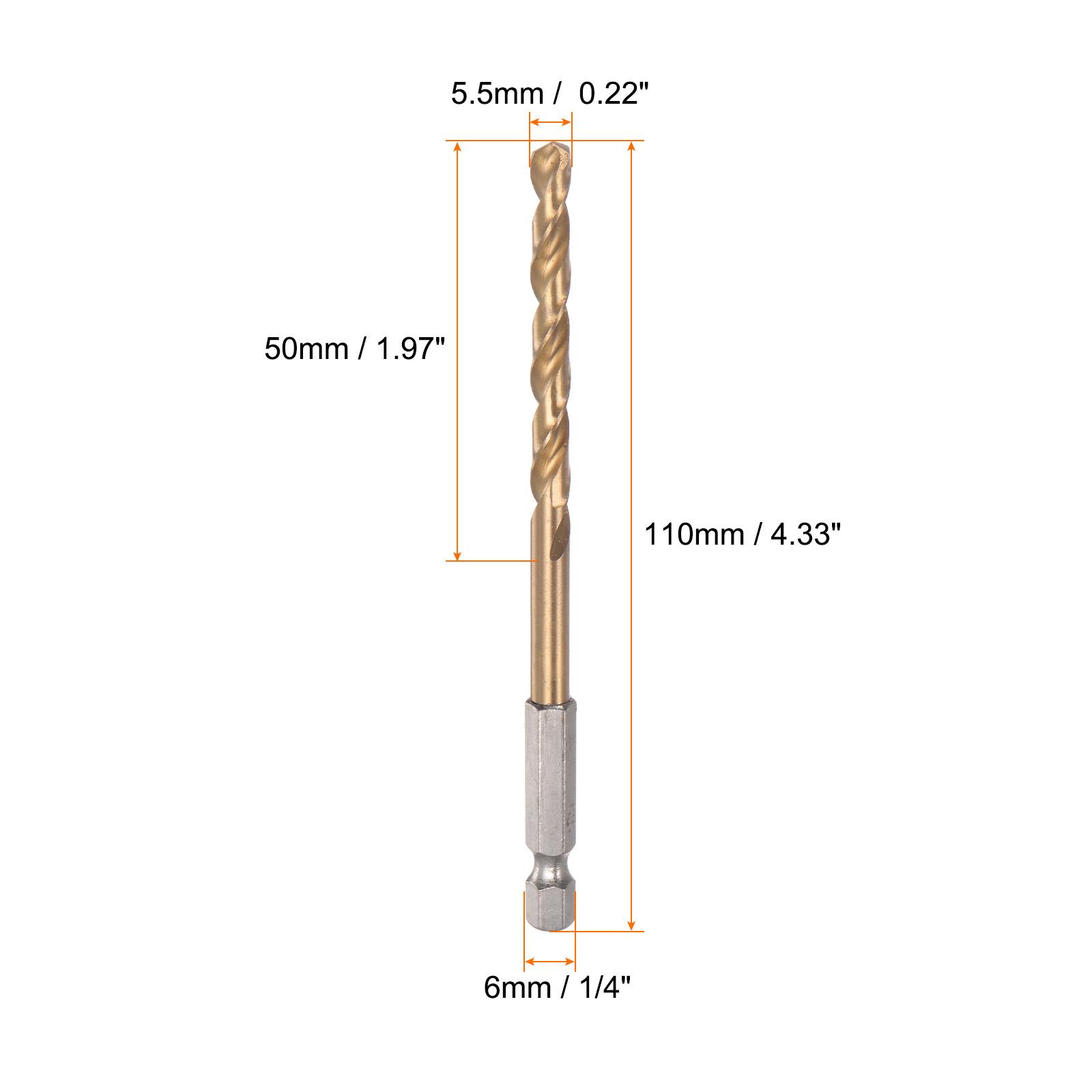 2-10pcs 1.5-13mm Titanium Drill Bits 1/4 Hex Shank M35 High Speed Steel Twist Drill Bit Fully Ground for Wood Stainless Steel
2-10pcs 1.5-13mm Titanium Drill Bits 1/4 Hex Shank M35 High Speed Steel Twist Drill Bit Fully Ground for Wood Stainless Steel