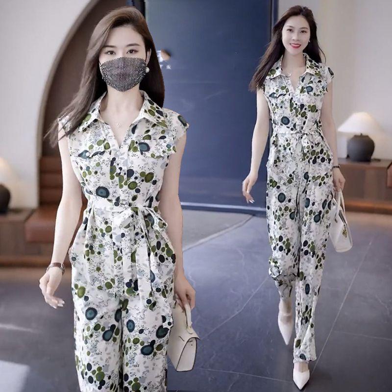 Summer Elegant Pant Set Women POLO Collar Casual Button Patchwork Lacing Pullovers Elastic Waist Printing Comfortable Trousers 4XL зелёный
Summer Elegant Pant Set Women POLO Collar Casual Button Patchwork Lacing Pullovers Elastic Waist Printing Comfortable Trousers 4XL зелёный