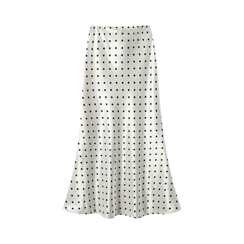 Acetate Satin Mid-Length Polka Dot Skirt Women s Temperament Slim fit Western Style A Word Long dress Sheath Fishtail Skirt White S(40.00 kg-48.00 kg)
Acetate Satin Mid-Length Polka Dot Skirt Women s Temperament Slim fit Western Style A Word Long dress Sheath Fishtail Skirt White S(40.00 kg-48.00 kg)
