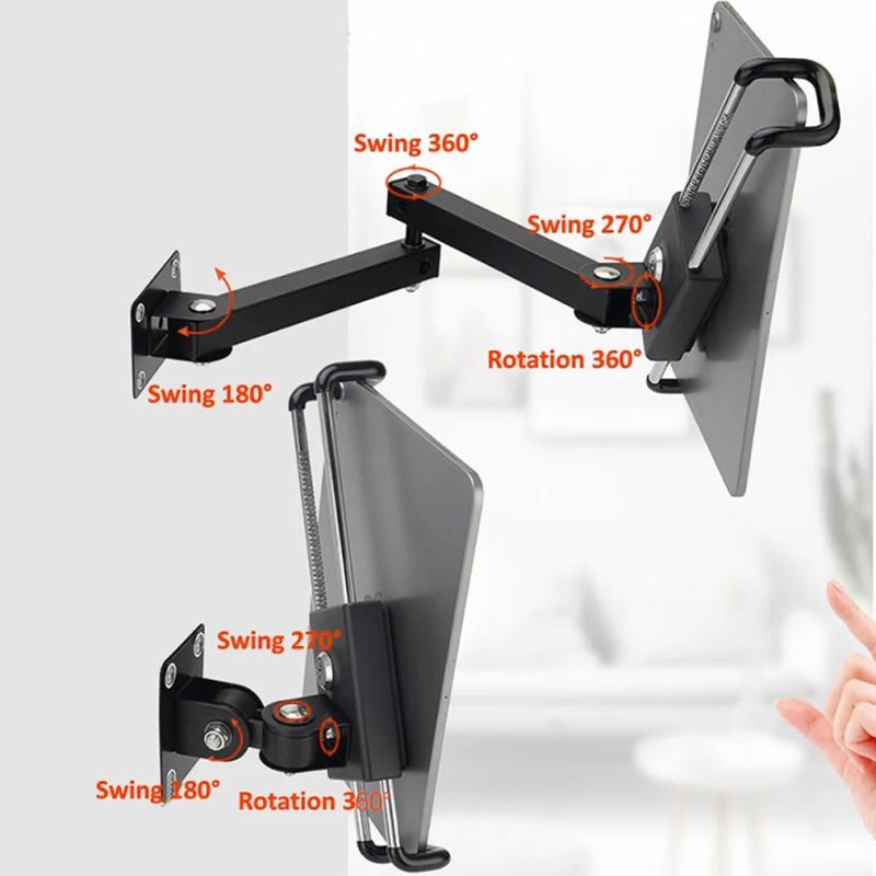 Folding Metal Wall Mount Tablet Holder with Anti-Theft Safety Lock for iPhone 16/16 Plus/16 Pro/16 Pro Max
Folding Metal Wall Mount Tablet Holder with Anti-Theft Safety Lock for iPhone 16/16 Plus/16 Pro/16 Pro Max