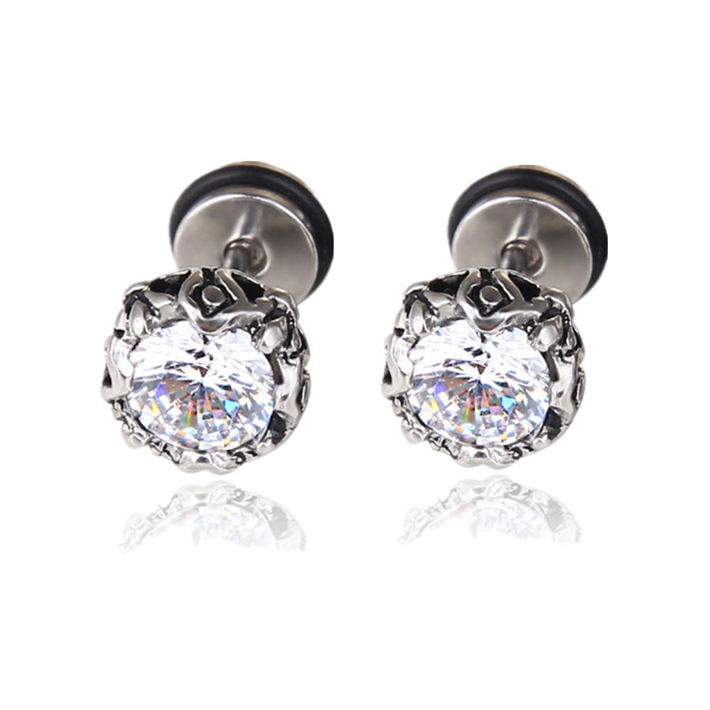 Punk Statement Gothic Titanium Steel Unisex Women Men Black Clear Crystal Zircon Ear Studs Earrings Shiny Piercing Jewelry Gift
Punk Statement Gothic Titanium Steel Unisex Women Men Black Clear Crystal Zircon Ear Studs Earrings Shiny Piercing Jewelry Gift
