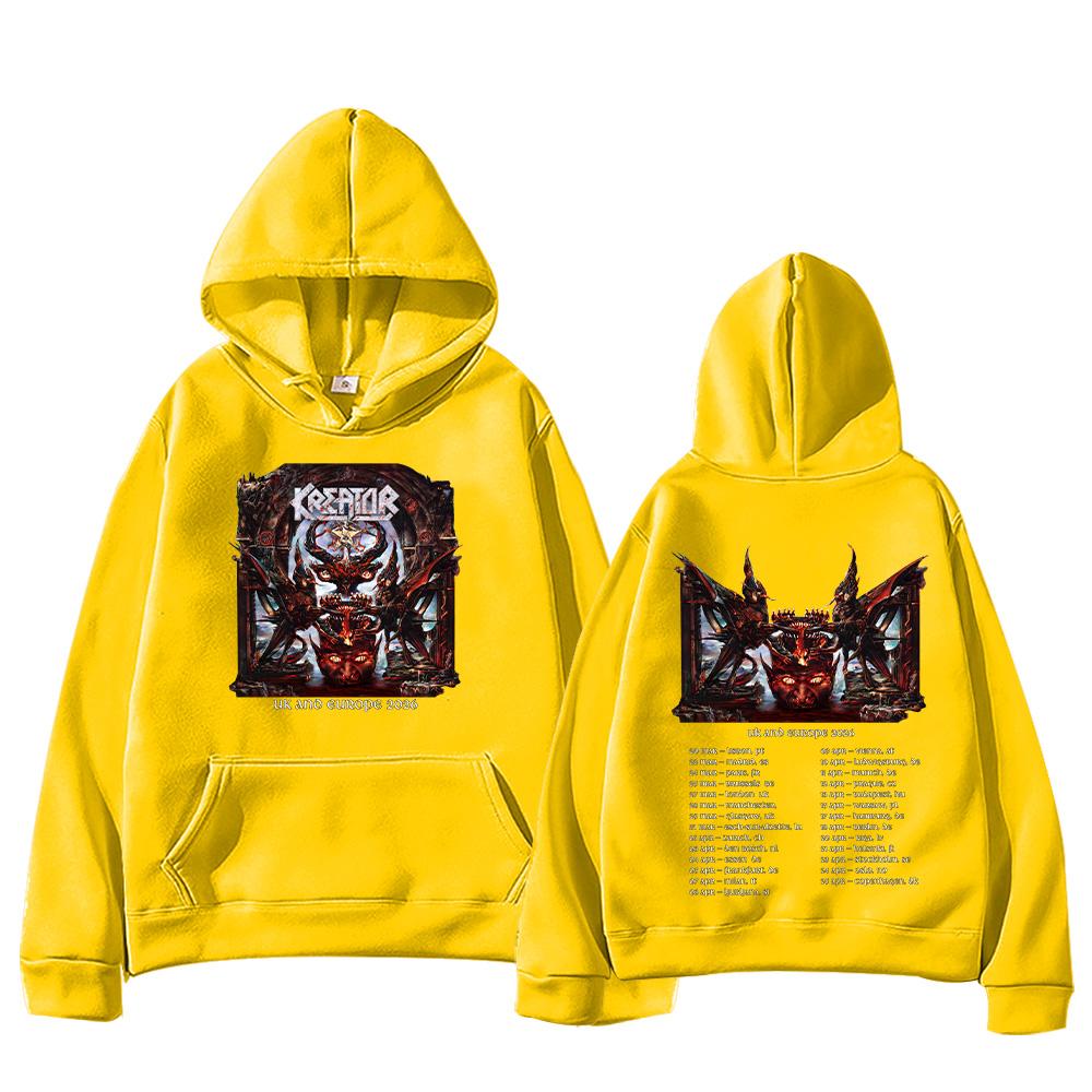 Толстовки з капюшоном Kreator Thrash Metal Band Pullovers Music Sweatshirt Унісекс Одяг Streetwear XXL жовтий
Толстовки з капюшоном Kreator Thrash Metal Band Pullovers Music Sweatshirt Унісекс Одяг Streetwear XXL жовтий