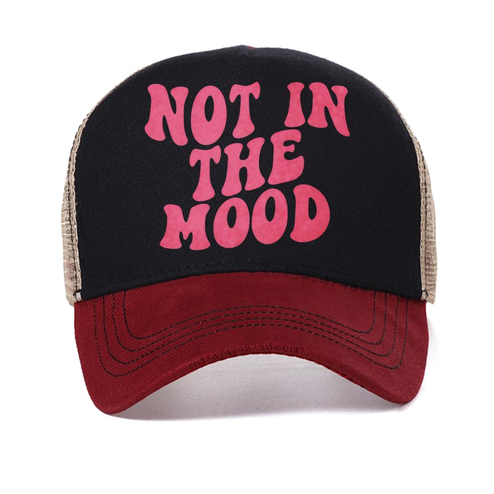 Not In The Mood Pink Letter Print baseball cap Women Summer Breathable Casual sun hat fashion mesh Snapback Caps trucker hats Adjustable
Not In The Mood Pink Letter Print baseball cap Women Summer Breathable Casual sun hat fashion mesh Snapback Caps trucker hats Adjustable