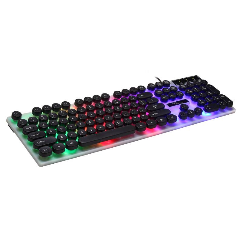 Zhuiguangbao G21 Retro Round Keycap Gaming Keyboard
Zhuiguangbao G21 Retro Round Keycap Gaming Keyboard