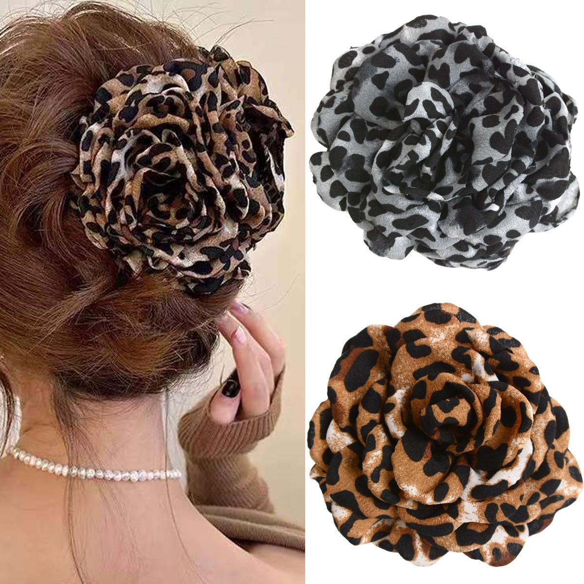 2/4-Piece Set of Stylish and Elegant Leopard Print Rose Red Hair Clips, Shark Clips for Back of the Head, Hair Accessories for Women, Suita
2/4-Piece Set of Stylish and Elegant Leopard Print Rose Red Hair Clips, Shark Clips for Back of the Head, Hair Accessories for Women, Suita