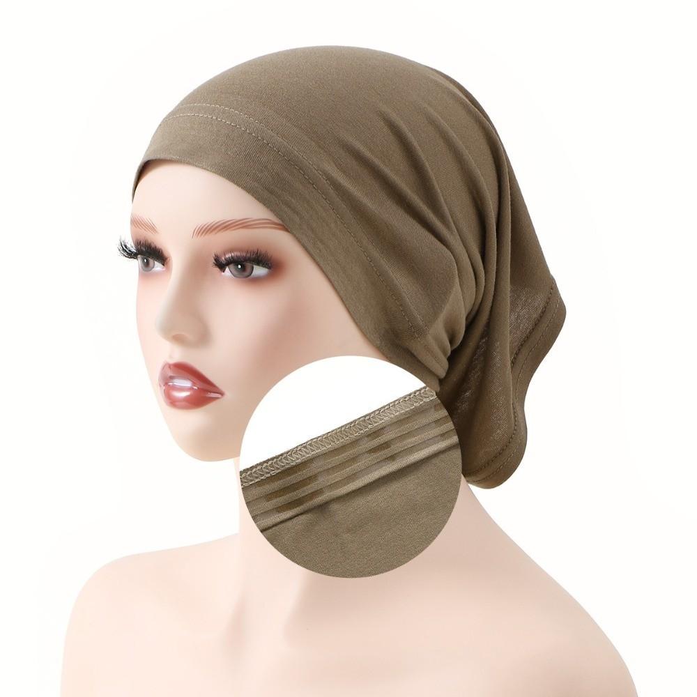 Solid Color Muslim Hijab Cap Antislip Strips Instant Wear Elastic Turban Hat Stretch Material Breathable Turban Hat Islamic Wear хакі
Solid Color Muslim Hijab Cap Antislip Strips Instant Wear Elastic Turban Hat Stretch Material Breathable Turban Hat Islamic Wear хакі
