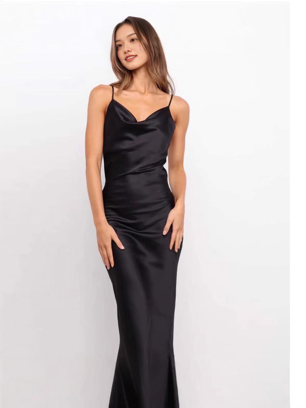 Slim-Fit Ruffle Silk Camisole Dress for Spring/Summer 2025 - Elegant Evening Gown Extra Small чёрный
Slim-Fit Ruffle Silk Camisole Dress for Spring/Summer 2025 - Elegant Evening Gown Extra Small чёрный
