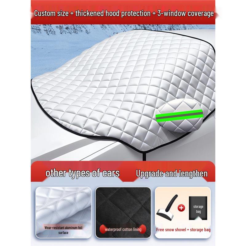 Anti-Frost Windshield Car Cover - Snow & Sun Protection Germany Other Models Thick Cover + Snow Shovel світло-сірий колір
Anti-Frost Windshield Car Cover - Snow & Sun Protection Germany Other Models Thick Cover + Snow Shovel світло-сірий колір
