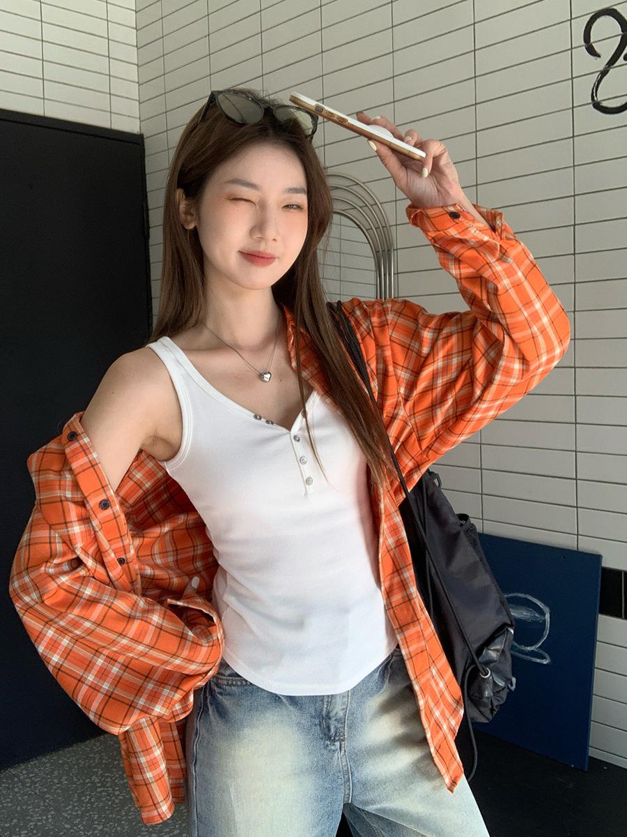Sweet Spice Girl White Semi-open Neck Button Suspender Vest Women s Summer New Inner Stacked Wear Bottom Shirt Sleeveless Top S белый
Sweet Spice Girl White Semi-open Neck Button Suspender Vest Women s Summer New Inner Stacked Wear Bottom Shirt Sleeveless Top S белый