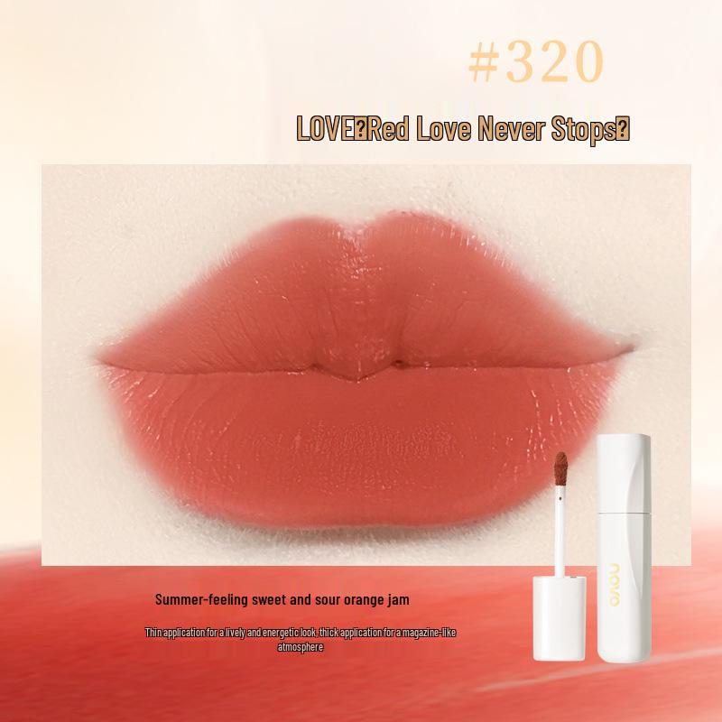Novo5913 Lip Glaze: Silky matte finish, easy application, enhances complexion, naturally brightens skin, long-lasting.
Novo5913 Lip Glaze: Silky matte finish, easy application, enhances complexion, naturally brightens skin, long-lasting.