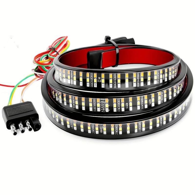 60 Inch Truck Tailgate Light Bar Triple Row LED Tailgate Light Strip with Brake Reverse Sequential Turning Signals Strobe Lights
60 Inch Truck Tailgate Light Bar Triple Row LED Tailgate Light Strip with Brake Reverse Sequential Turning Signals Strobe Lights