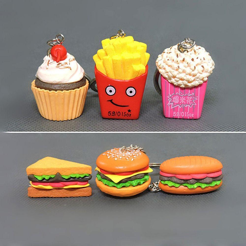 Hamburger Hamburger Keyring French Fries Simulated Food Key Chain Fast Food Keychain Pendant random 1pc
Hamburger Hamburger Keyring French Fries Simulated Food Key Chain Fast Food Keychain Pendant random 1pc