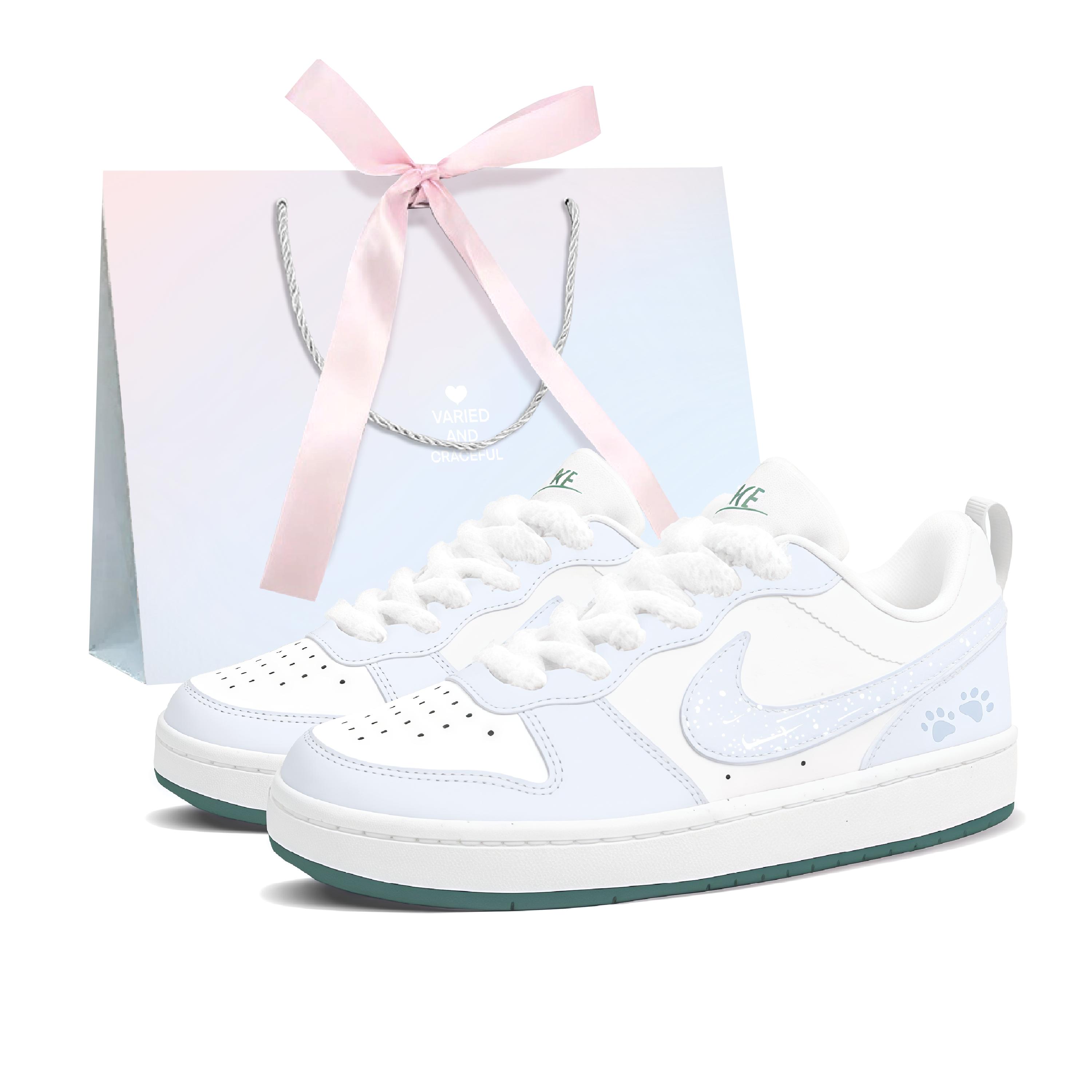 Nike Court Borough Maris Sal Milk Lid Slip Resistant Abrasion Resistant Low top Skateboard Shoes Women s White Blue DV5456-103(Team1629-) 40
Nike Court Borough Maris Sal Milk Lid Slip Resistant Abrasion Resistant Low top Skateboard Shoes Women s White Blue DV5456-103(Team1629-) 40