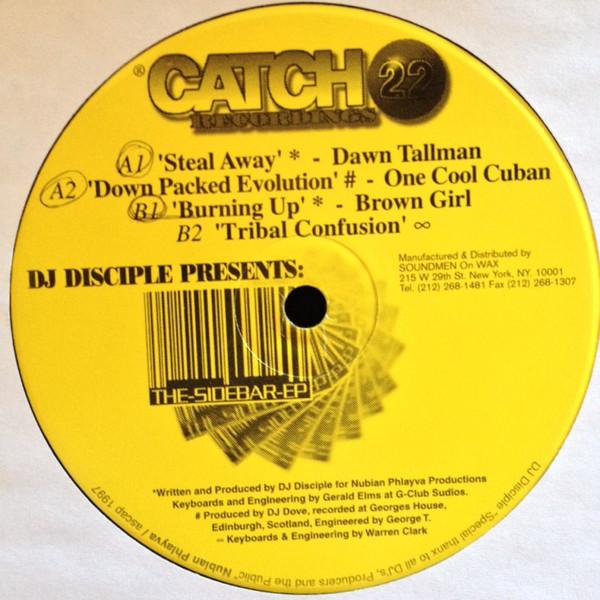 12inch Record DJ DISCIPLE - The Sidebar EP CG01 Catch 22 Record 1997 US Dance & Electronica Used 
12inch Record DJ DISCIPLE - The Sidebar EP CG01 Catch 22 Record 1997 US Dance & Electronica Used