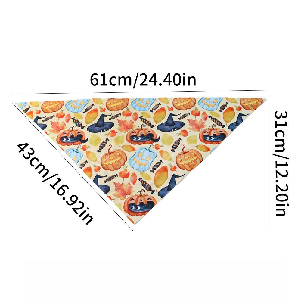 New Halloween Style Scarf Wet Wipes for Dogs and Cats New Halloween Printed Pet Triangular Headbands for Dressing up
New Halloween Style Scarf Wet Wipes for Dogs and Cats New Halloween Printed Pet Triangular Headbands for Dressing up