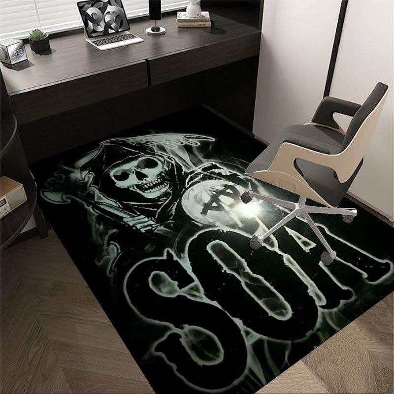 1pc Sons of Anarchy themed Office Carpet Chair Mats - durable polyester rug for home theater, office, dorm room decor - tA24 60cm by 90cm
1pc Sons of Anarchy themed Office Carpet Chair Mats - durable polyester rug for home theater, office, dorm room decor - tA24 60cm by 90cm