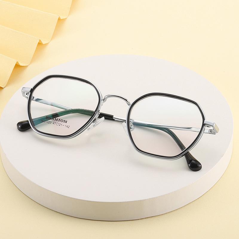 Retro Glasses Frame Gold Glue Mixed Glasses Frame Full Frame Polygonal Glasses Frame Plain Artifact Large Frame
Retro Glasses Frame Gold Glue Mixed Glasses Frame Full Frame Polygonal Glasses Frame Plain Artifact Large Frame