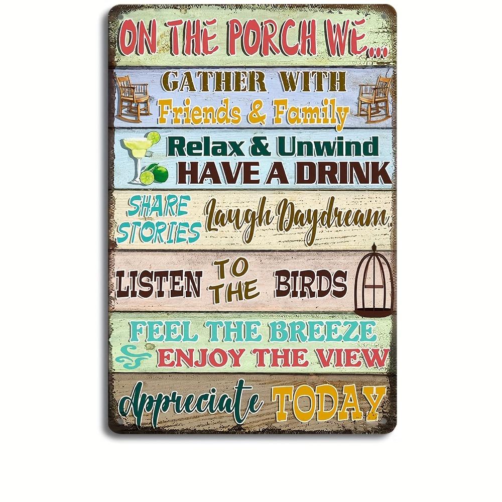 Porch Rules Home Yard Decor Patio Pool Farmhouse Bar Coffee Outdoor Wall Decor Sign Farmhouse Cabin Beach Bar Wall Decor Ba 20x30cm(7.8x11.8inch)
Porch Rules Home Yard Decor Patio Pool Farmhouse Bar Coffee Outdoor Wall Decor Sign Farmhouse Cabin Beach Bar Wall Decor Ba 20x30cm(7.8x11.8inch)
