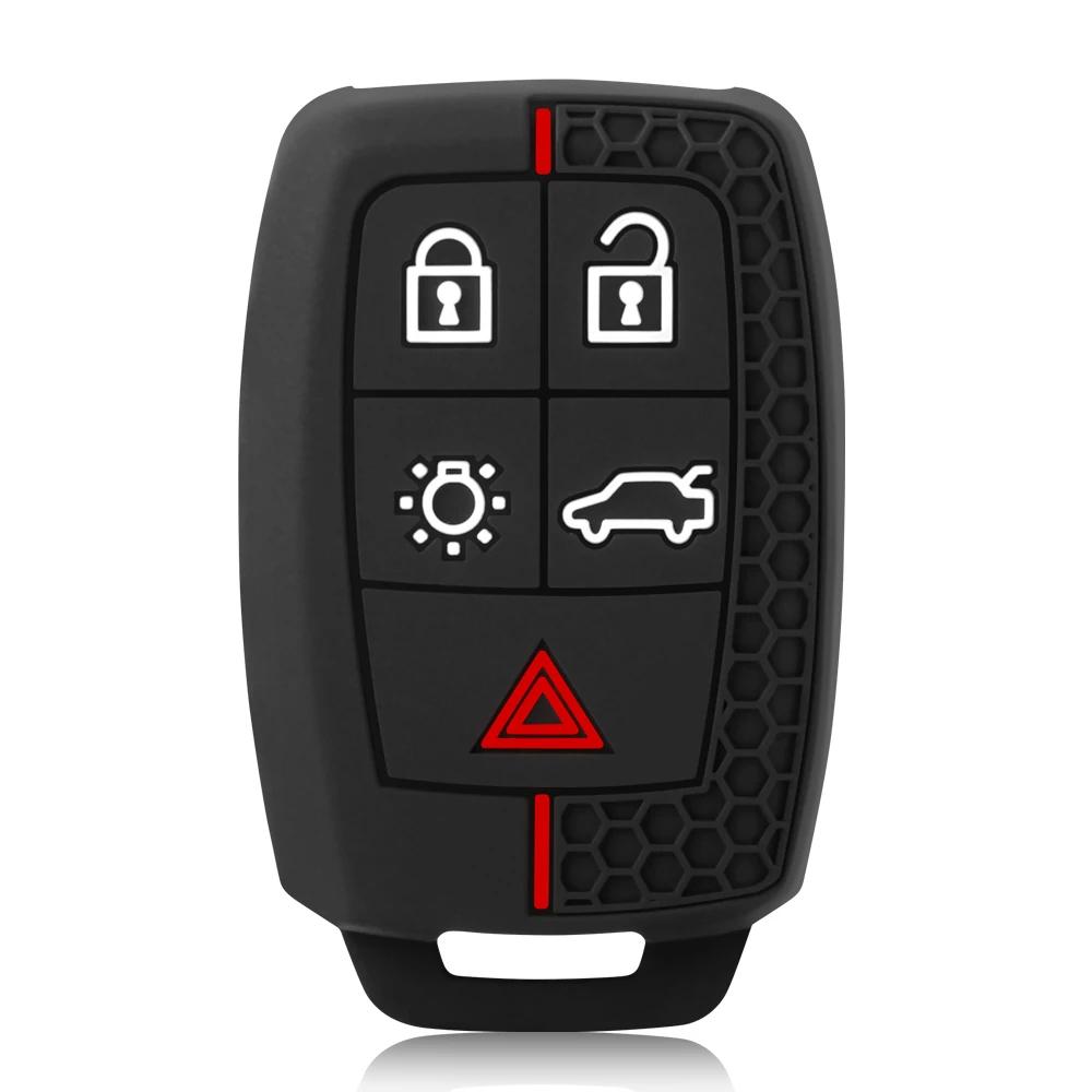 Силиконовый чехол для ключей с 5 кнопками, брелок для Volvo XC90 C70 S60 D5 V50 S40 C30, чехол для удаленного ключа без ключа, держатель для кожи чёрный
Силиконовый чехол для ключей с 5 кнопками, брелок для Volvo XC90 C70 S60 D5 V50 S40 C30, чехол для удаленного ключа без ключа, держатель для кожи чёрный