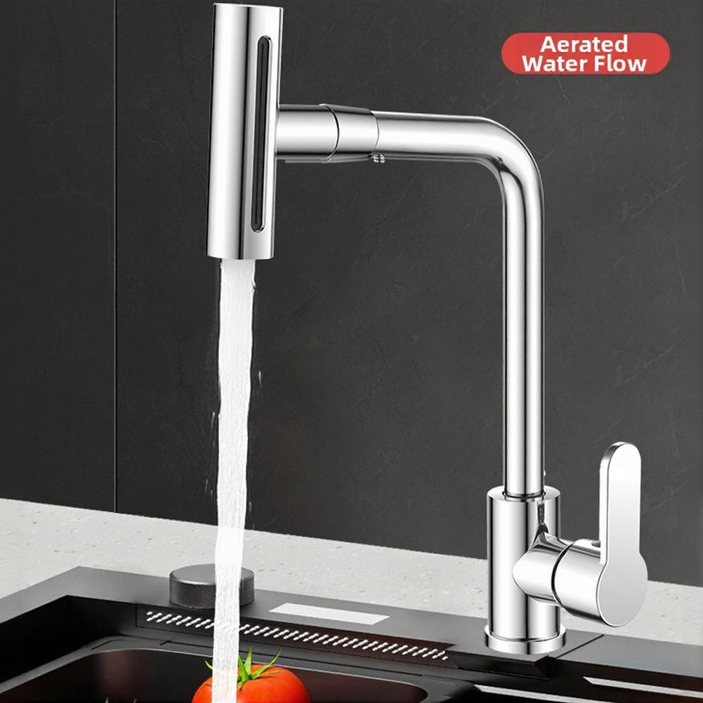 Kitchen Mixer Faucet, Hot And Cold Adjustable 360° Rotating Pull-Out Spray Tap With 4 Flow Options Sink Faucet China Mainland
Kitchen Mixer Faucet, Hot And Cold Adjustable 360° Rotating Pull-Out Spray Tap With 4 Flow Options Sink Faucet China Mainland