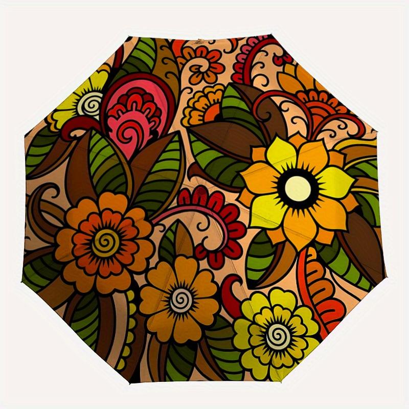 1pc Floral Mandala Pattern Automatic Open/Close Umbrella, Umbrella with cartoon Design, Portable Compact Umbrella for Men & Women, Good Holi
1pc Floral Mandala Pattern Automatic Open/Close Umbrella, Umbrella with cartoon Design, Portable Compact Umbrella for Men & Women, Good Holi