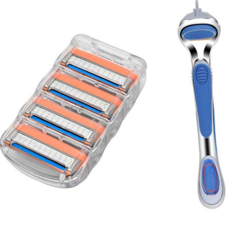 Високоякісні чоловічі 5-шарові леза Sharp Baldes із 4 шт. і тримачем 1 шт. помаранчевий
Високоякісні чоловічі 5-шарові леза Sharp Baldes із 4 шт. і тримачем 1 шт. помаранчевий