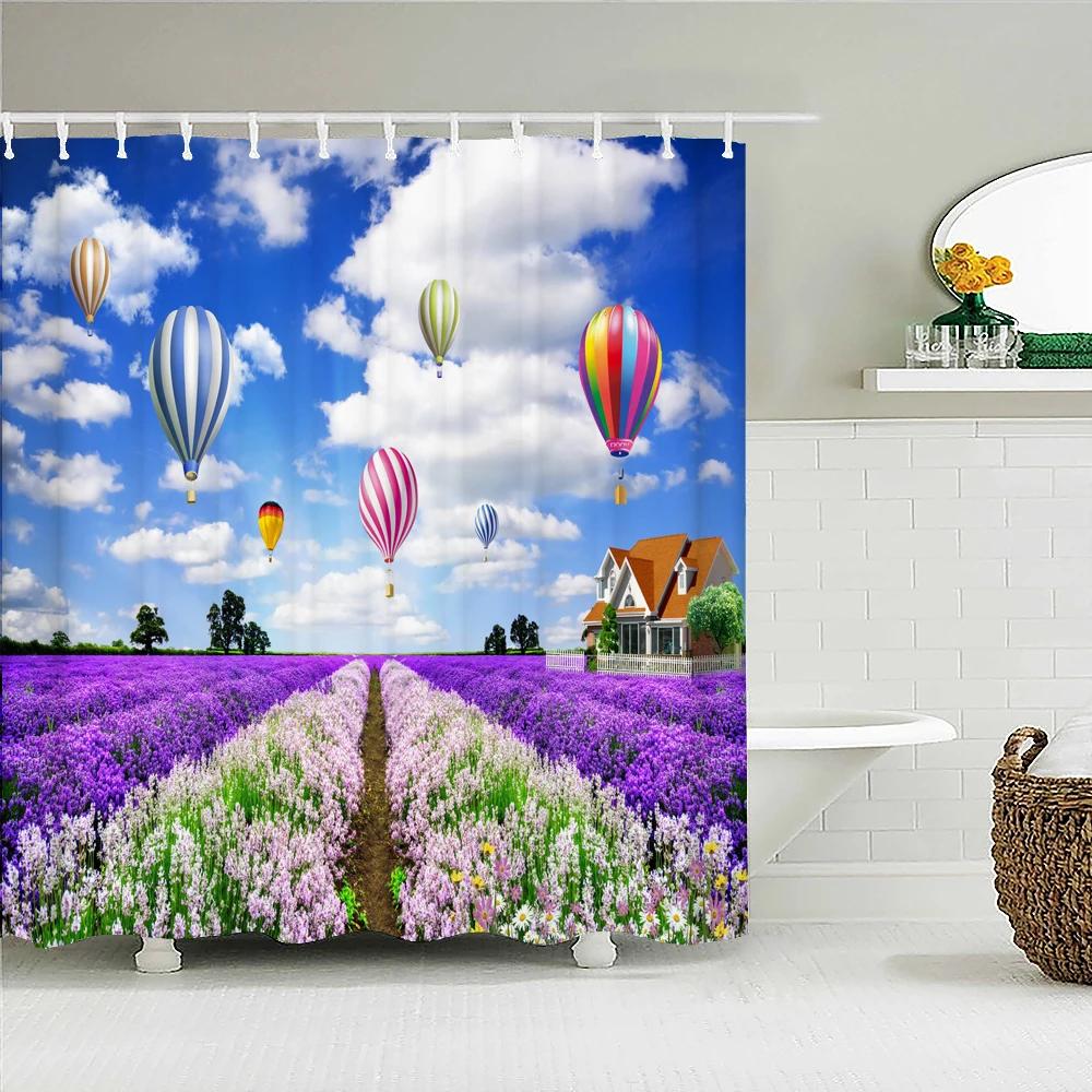 Rural Nature Scenery Shower Curtains Bathroom Polyester Waterproof Shower Curtain Lavender Printing Curtains For Bathroom Shower W60H190(CM)-1 Pcs
Rural Nature Scenery Shower Curtains Bathroom Polyester Waterproof Shower Curtain Lavender Printing Curtains For Bathroom Shower W60H190(CM)-1 Pcs