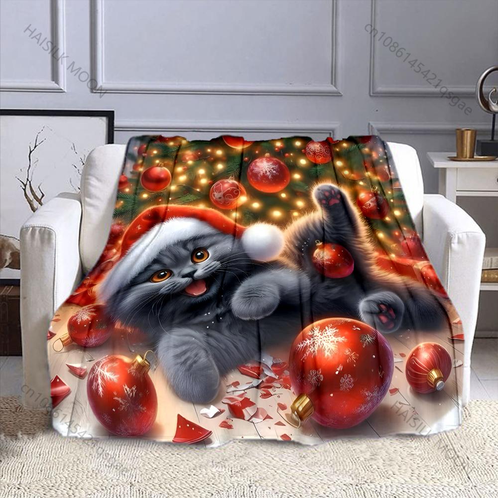 Christmas Themed Cats and Colorful Balls Blanket Warm Soft Luxury Gifts for Children Adults Suitable for Home Bed Sofa Travel RV 75x90cm
Christmas Themed Cats and Colorful Balls Blanket Warm Soft Luxury Gifts for Children Adults Suitable for Home Bed Sofa Travel RV 75x90cm