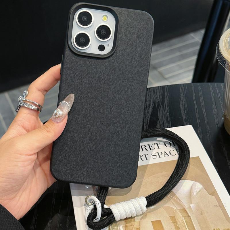 Leather Texture Lanyard iPhone Case for iPhone 12-17 with Handheld Strap, Solid Color iPhone 16 Pro
Leather Texture Lanyard iPhone Case for iPhone 12-17 with Handheld Strap, Solid Color iPhone 16 Pro