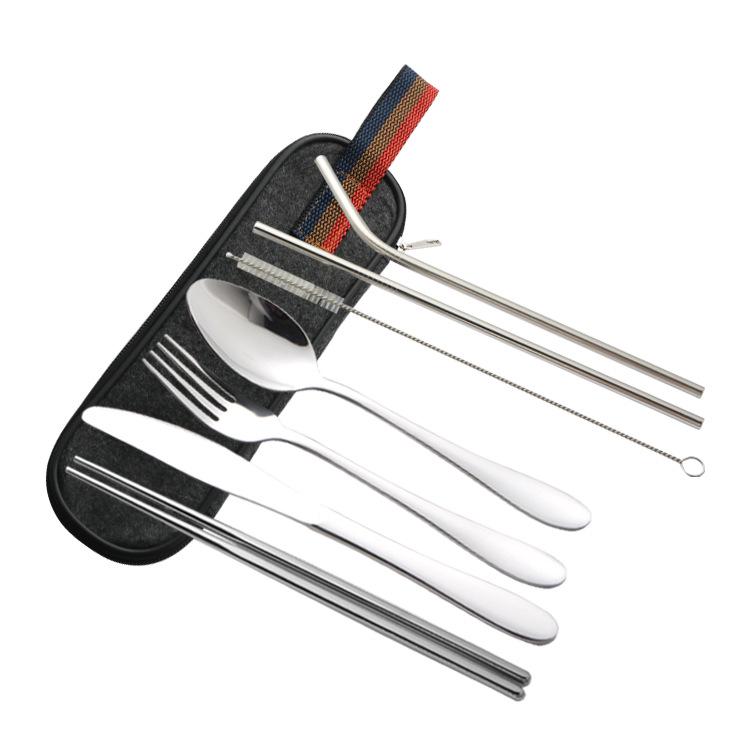 In-Stock Portable Stainless Steel Cutlery Set: Knife, Fork, Spoon, Chopsticks, Straw - Ideal for Outdoor Dining and Steak.
In-Stock Portable Stainless Steel Cutlery Set: Knife, Fork, Spoon, Chopsticks, Straw - Ideal for Outdoor Dining and Steak.