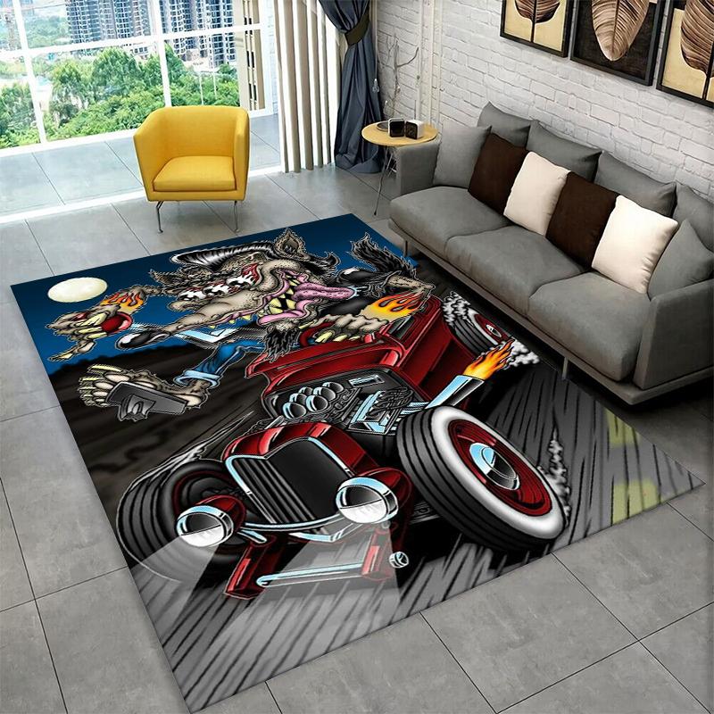 3D Rat Fink Cartoon Racing Car Moto Sign Carpet Rug for Bedroom Living Room Sofa Doormat Home Decor,Kid Game Area Rug Non-slip 40x60cm
3D Rat Fink Cartoon Racing Car Moto Sign Carpet Rug for Bedroom Living Room Sofa Doormat Home Decor,Kid Game Area Rug Non-slip 40x60cm