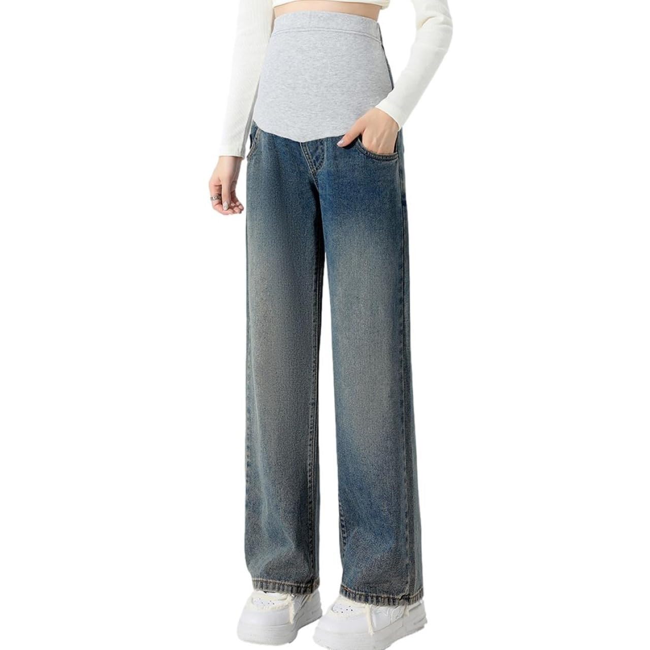 Женские прямые джинсы для беременных J-Scott, послеродовые, свободного кроя, эластичная талия с регулировкой, синие, JS131-BL-XL
Женские прямые джинсы для беременных J-Scott, послеродовые, свободного кроя, эластичная талия с регулировкой, синие, JS131-BL-XL