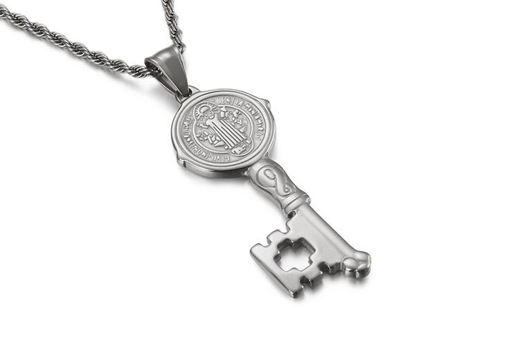 Kalen New Vintage Key Pendant Necklaces For Women Men Stainless Steel Religious Link Chain Choker Necklaces Gifts 60cm срібний
Kalen New Vintage Key Pendant Necklaces For Women Men Stainless Steel Religious Link Chain Choker Necklaces Gifts 60cm срібний