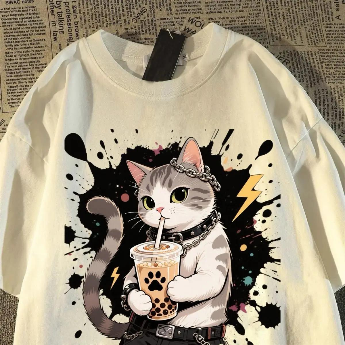 Tshirtand WoUnisex Summer New Drag Cool Kitten Print Tshirt American Student Shortsleeved Top Trendy S
Tshirtand WoUnisex Summer New Drag Cool Kitten Print Tshirt American Student Shortsleeved Top Trendy S