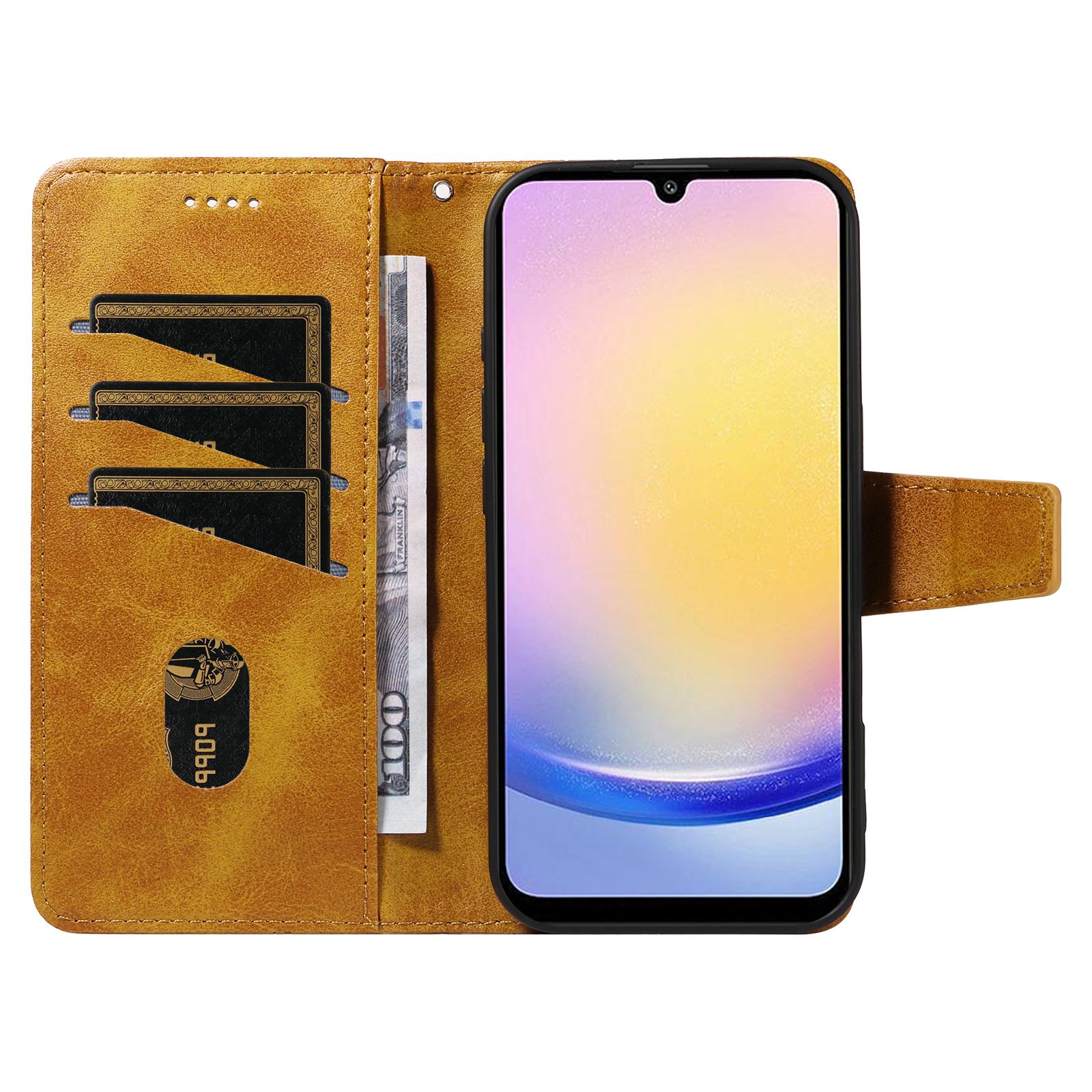 For Samsung Galaxy A25 5G (Global) (161.0 x 76.5 x 8.3mm) Leather Case Wallet Stand Grids Imprinted Phone Cover with Strap Blue
For Samsung Galaxy A25 5G (Global) (161.0 x 76.5 x 8.3mm) Leather Case Wallet Stand Grids Imprinted Phone Cover with Strap Blue