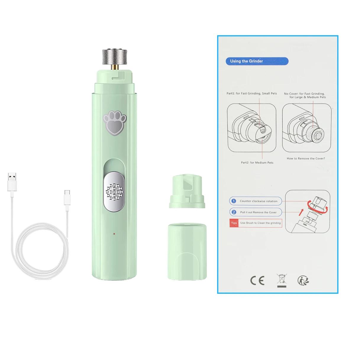 BEPAN Dog Nail Grinder Pet Nail Clipper USB Rechargeable Pet Nail Trimmers Painless with Polisher Wheel for Small/Large Pets зелёный
BEPAN Dog Nail Grinder Pet Nail Clipper USB Rechargeable Pet Nail Trimmers Painless with Polisher Wheel for Small/Large Pets зелёный