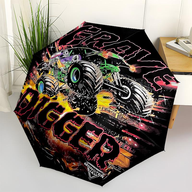 Monster Jam, Grave Digger Themed Automatic Opening and Closing Umbrella, Compact Travel Umbrella, Lightweight and Portable, Suitable for Bea
Monster Jam, Grave Digger Themed Automatic Opening and Closing Umbrella, Compact Travel Umbrella, Lightweight and Portable, Suitable for Bea