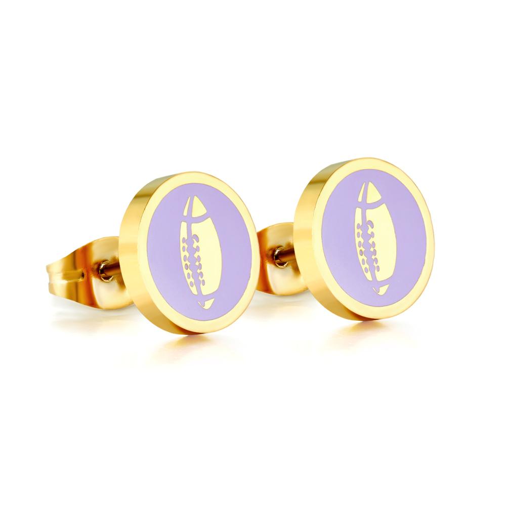 LUXUKISSKIDS Football Baseball Design Stud Earrings Sports Style Jewelry On Ears Stainless Steel Cute Kids Boys Girls Piercing
LUXUKISSKIDS Football Baseball Design Stud Earrings Sports Style Jewelry On Ears Stainless Steel Cute Kids Boys Girls Piercing