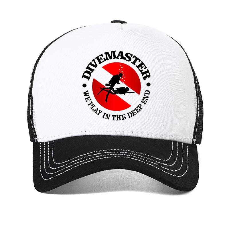 New The Divemaster Dive Unisex Baseball Cap fashion Unisex diving sunhat cool Mesh Breathable Trucker hat
New The Divemaster Dive Unisex Baseball Cap fashion Unisex diving sunhat cool Mesh Breathable Trucker hat