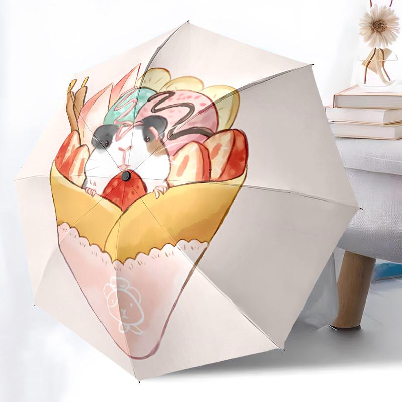 1pc Cute Hamster Ice Cream Automatic Folding Umbrella - 8-Rib Durable Iron Frame, Compact Portable for Daily Travel yy251205037
1pc Cute Hamster Ice Cream Automatic Folding Umbrella - 8-Rib Durable Iron Frame, Compact Portable for Daily Travel yy251205037