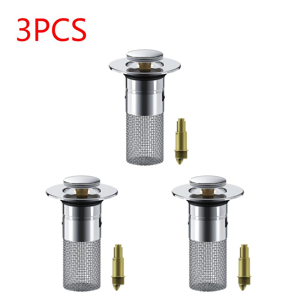 3pcs Basin Drain Filter Plastic/Cooper Core Bathtub Drain Stopper with Hair Catcher Sink Drain Strainer Fits Bathroom Laundry
3pcs Basin Drain Filter Plastic/Cooper Core Bathtub Drain Stopper with Hair Catcher Sink Drain Strainer Fits Bathroom Laundry