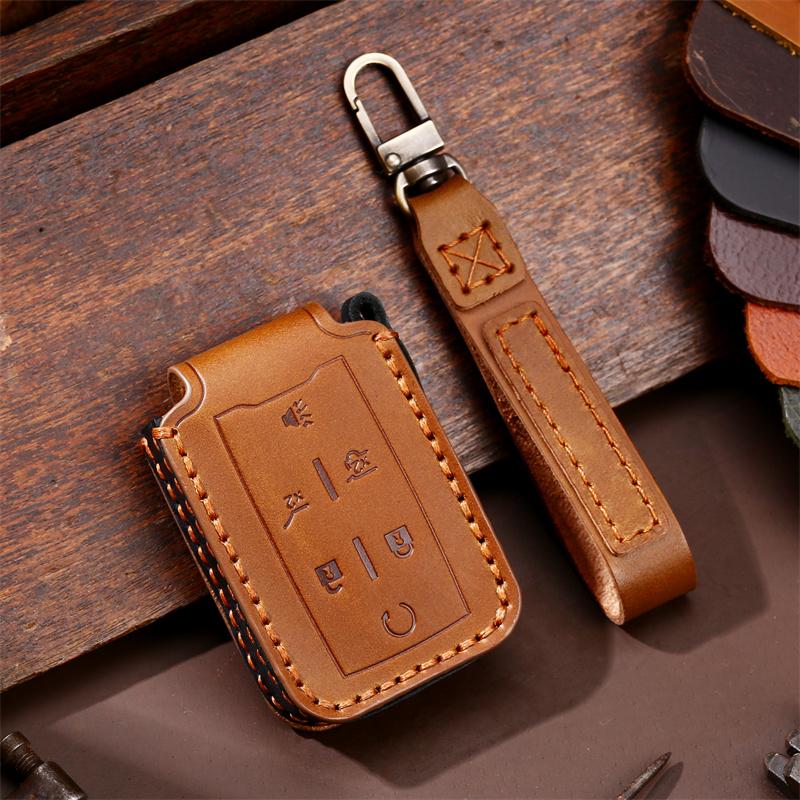 Leather Car Key Case Cover Shell Fob for GMC Yukon Chevrolet Tahoe Suburban Silverado Colorado GMC Sierra Canyon 2014 2015 2016
Leather Car Key Case Cover Shell Fob for GMC Yukon Chevrolet Tahoe Suburban Silverado Colorado GMC Sierra Canyon 2014 2015 2016