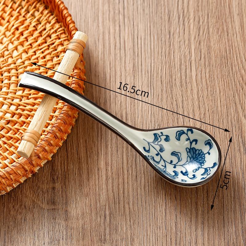 Soup Spoons Japanese Ceramic Kitchen Tableware Creative Retro Long-Handled Bone China Eating Scoop Dinnerware Stirring Teaspoon
Soup Spoons Japanese Ceramic Kitchen Tableware Creative Retro Long-Handled Bone China Eating Scoop Dinnerware Stirring Teaspoon