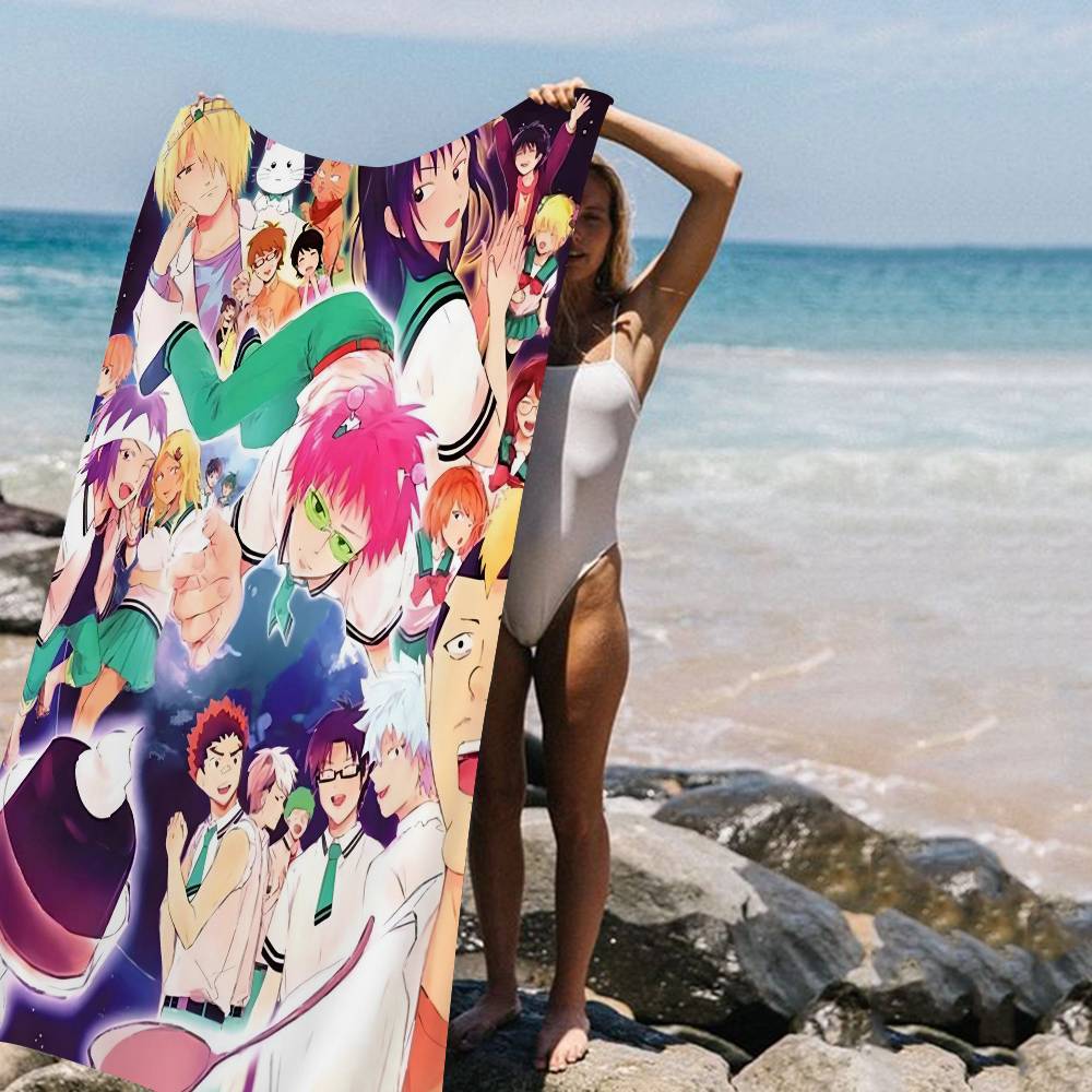 Anime Disastrous Life of Saiki Beach Towel Colorful Bath Towels for Girl Microfiber Quick Dry Sand Free Beach Yoga Spa W40*H60(CM)
Anime Disastrous Life of Saiki Beach Towel Colorful Bath Towels for Girl Microfiber Quick Dry Sand Free Beach Yoga Spa W40*H60(CM)
