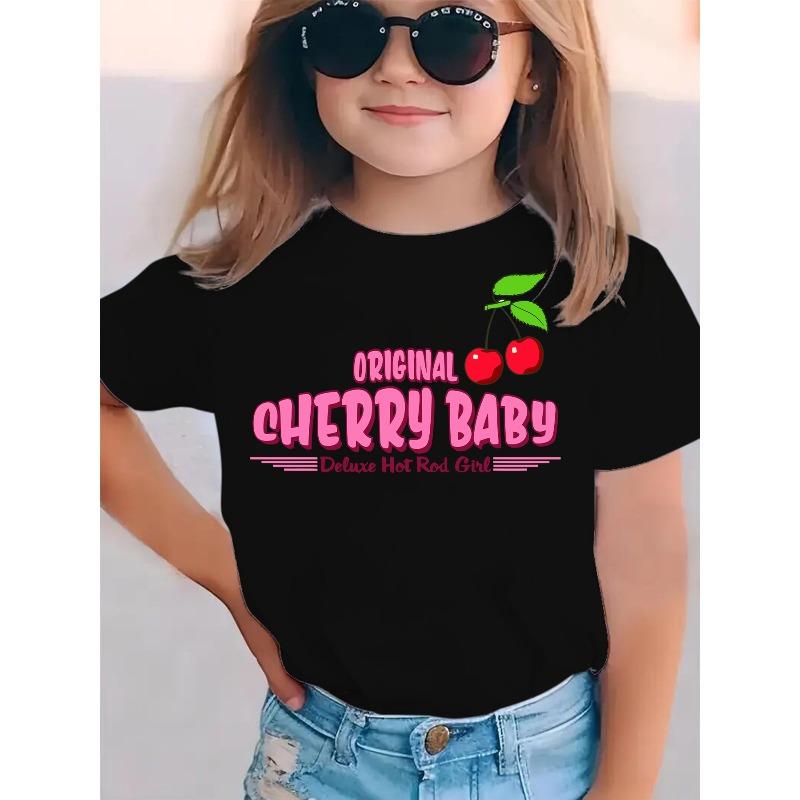 European sizes Summer Fashion Short-Sleeve T-Shirt for Girls Featuring ORIGINAL CHERRY BABY and a Cherry Print, a Casual And Versatile Top 98cm чёрный
European sizes Summer Fashion Short-Sleeve T-Shirt for Girls Featuring ORIGINAL CHERRY BABY and a Cherry Print, a Casual And Versatile Top 98cm чёрный