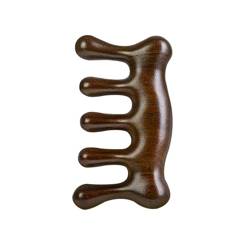 Scalp massage comb - premium sandalwood comb with rounded wooden tips
Scalp massage comb - premium sandalwood comb with rounded wooden tips