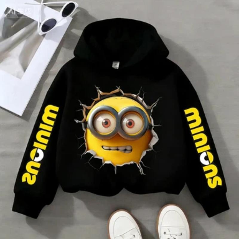 Children s Sweatshirt with Funny Minions Print for Autumn/winter, Suitable for Boys and Girls, Loose and Comfortable with a Hood 120 чёрный
Children s Sweatshirt with Funny Minions Print for Autumn/winter, Suitable for Boys and Girls, Loose and Comfortable with a Hood 120 чёрный